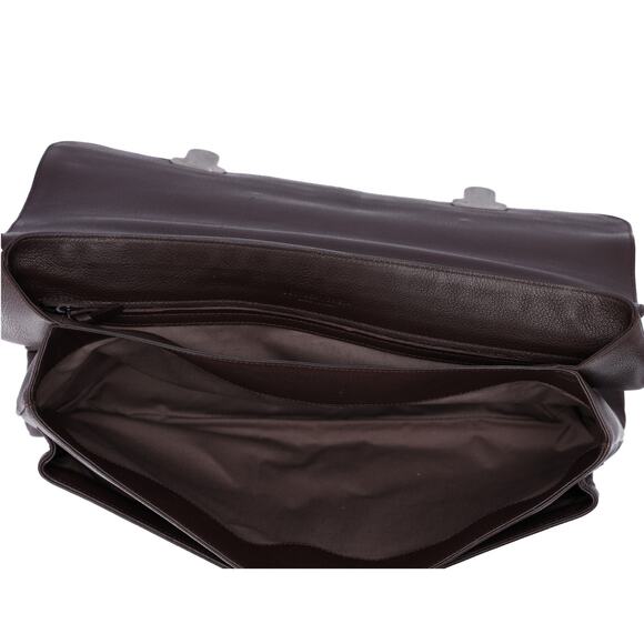 BOTTEGA VENETA Intrecciato Business Bag Dark Brown Leather - Picture 6 of 8